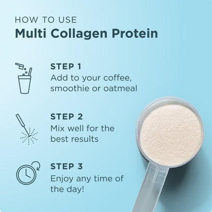 Collagen Powder Protein with Probiotics, Unflavored Multi Collagen Protein with Vitamin C, 45 Servings, Hydrolyzed Collagen Peptides Supports Skin and Nails, Gut Health, 16oz
