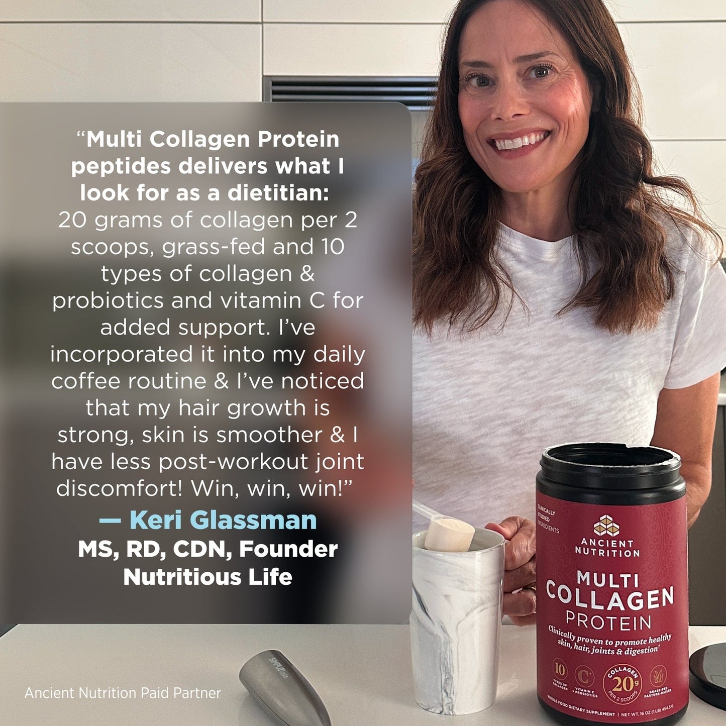 Collagen Powder Protein with Probiotics, Unflavored Multi Collagen Protein with Vitamin C, 45 Servings, Hydrolyzed Collagen Peptides Supports Skin and Nails, Gut Health, 16oz